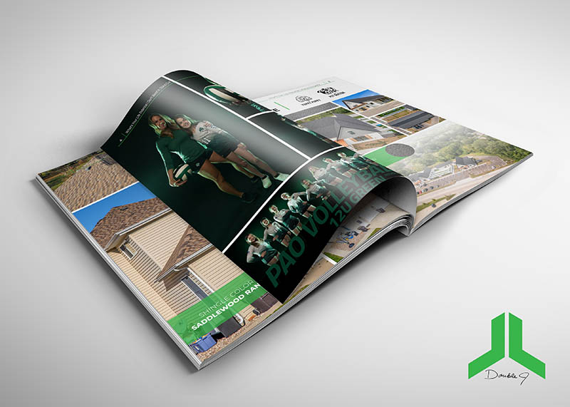 Preview of Double J Roofing's magazine